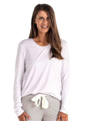 loungewear with built in bra white