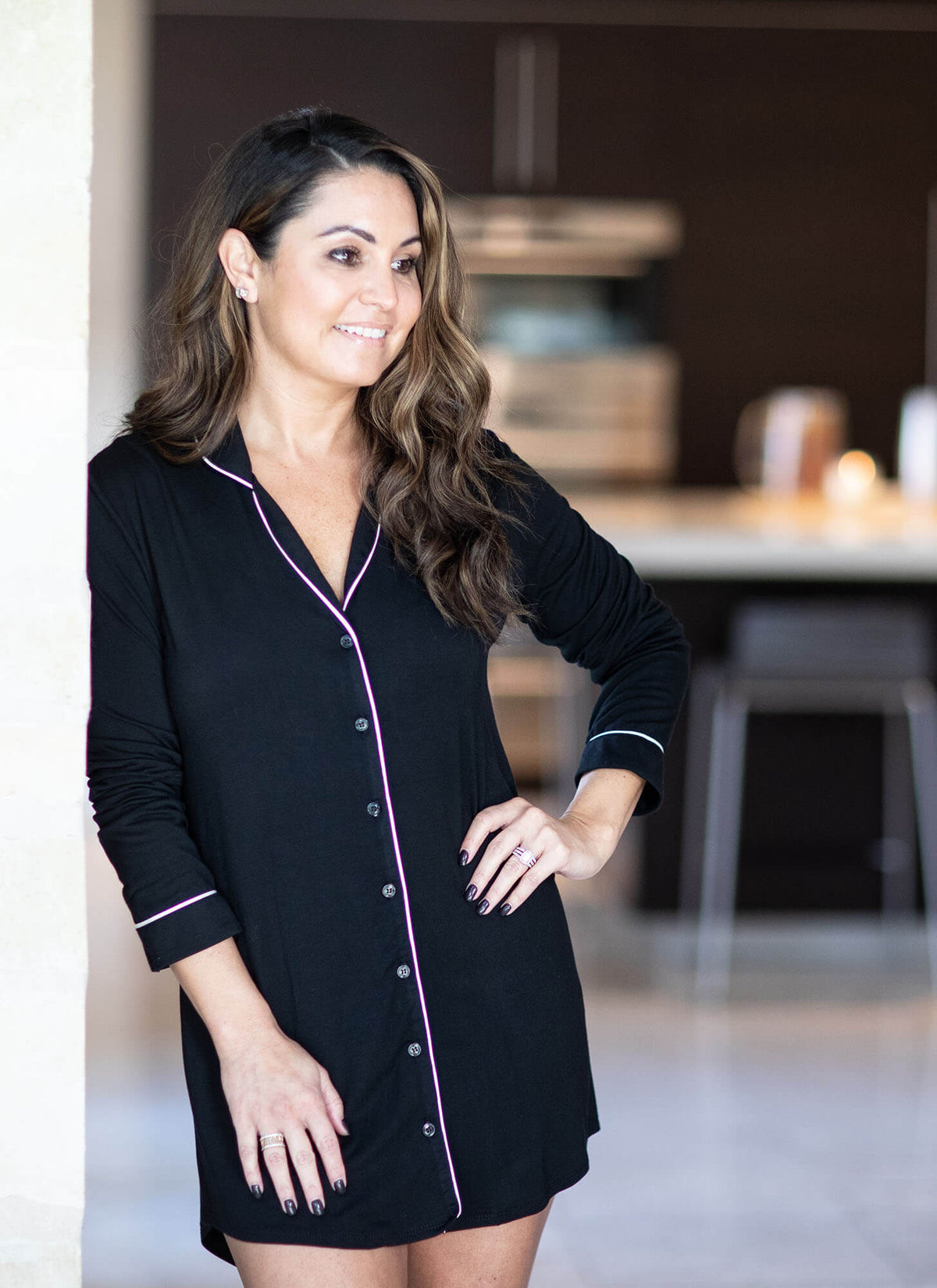 Ava nightshirt made in USA comfortable loungewear