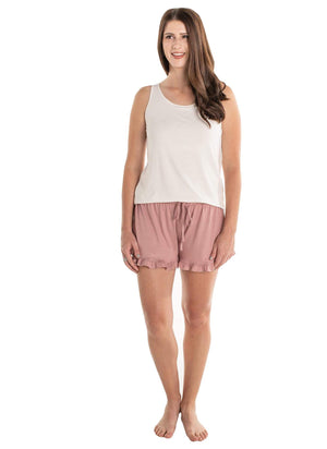 Macy Drawstring Ruffle Shorts - Clearance