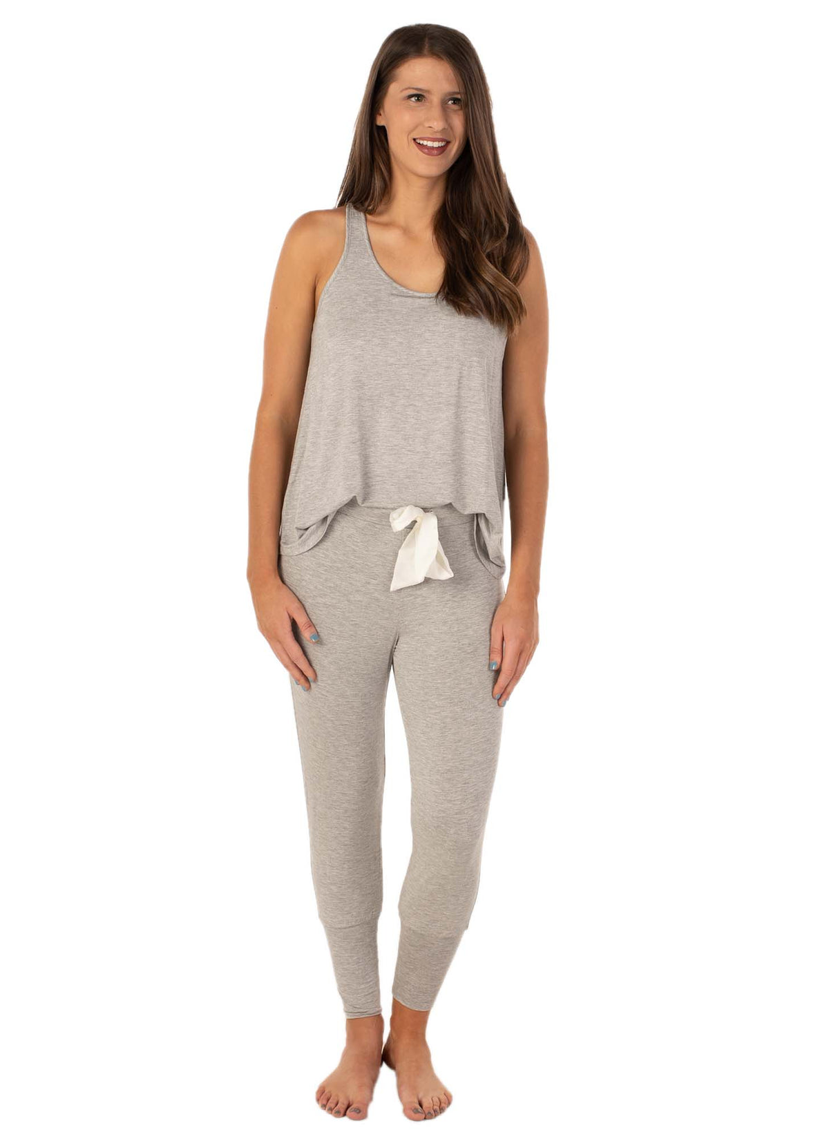 Riley Jogger Pant with Satin Drawstring - Clearance