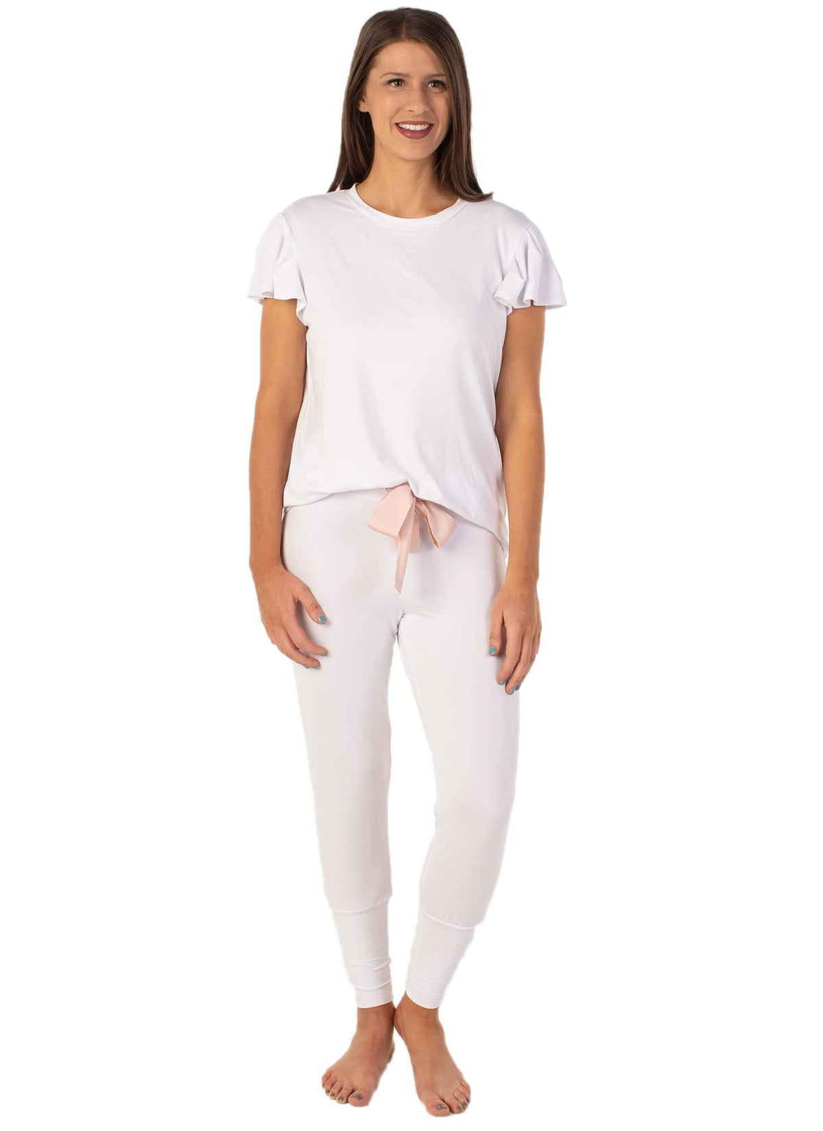 Riley Jogger Pant with Satin Drawstring - Clearance