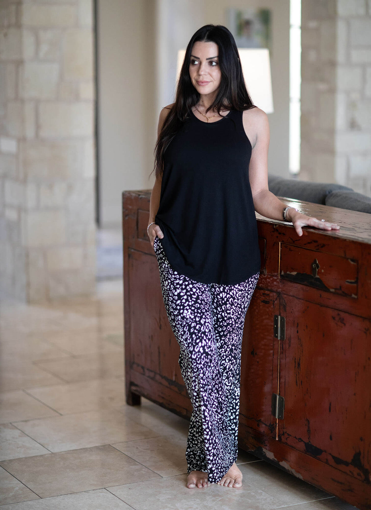 Harper Straight Leg Lounge Pant with Pockets